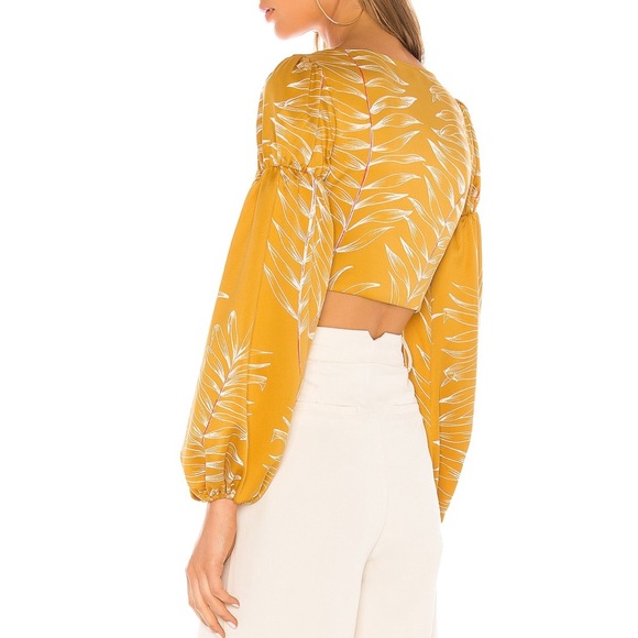 Marcia Top in Gold Tropical - Picture 2 of 4